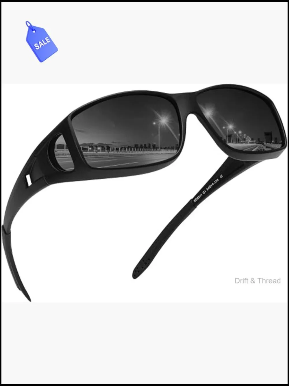 Fit Over Glasses Sunglasses Polarized UV400 Wrap Around Unisex